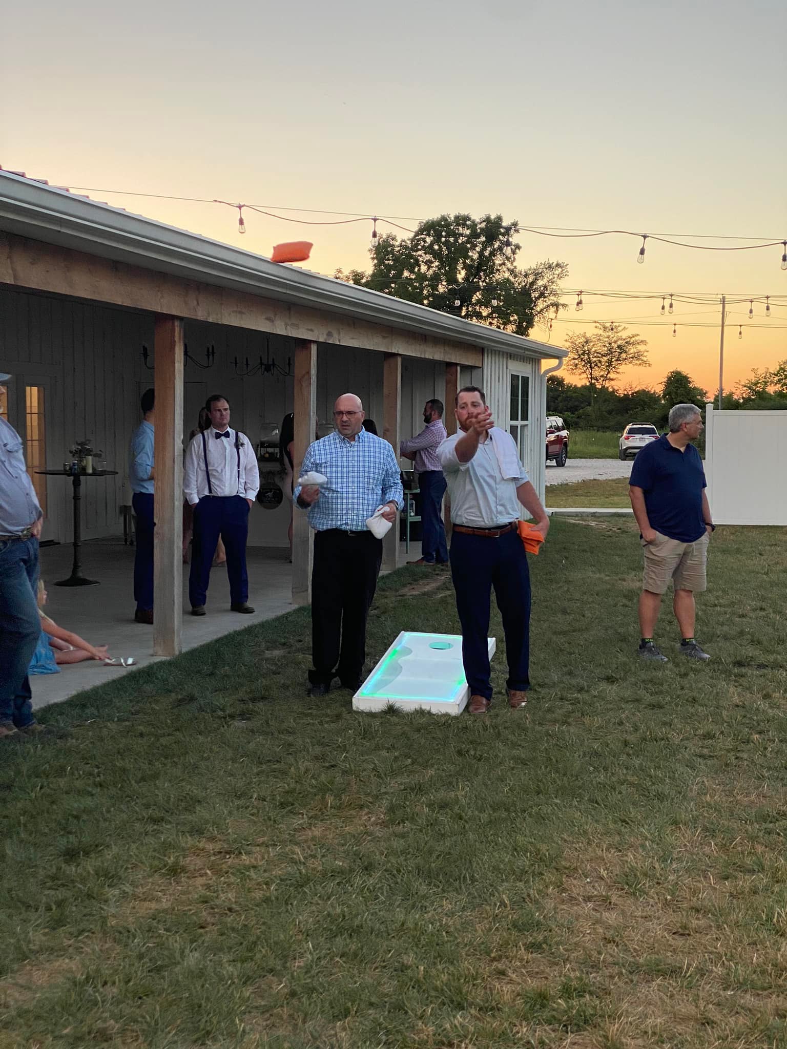 Neon Cornhole Party Game 417 Area